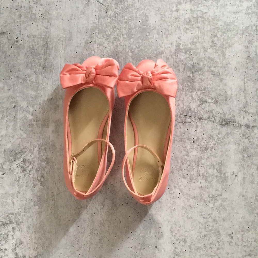 EUC Janie and Jack. Ankle strap bow flat